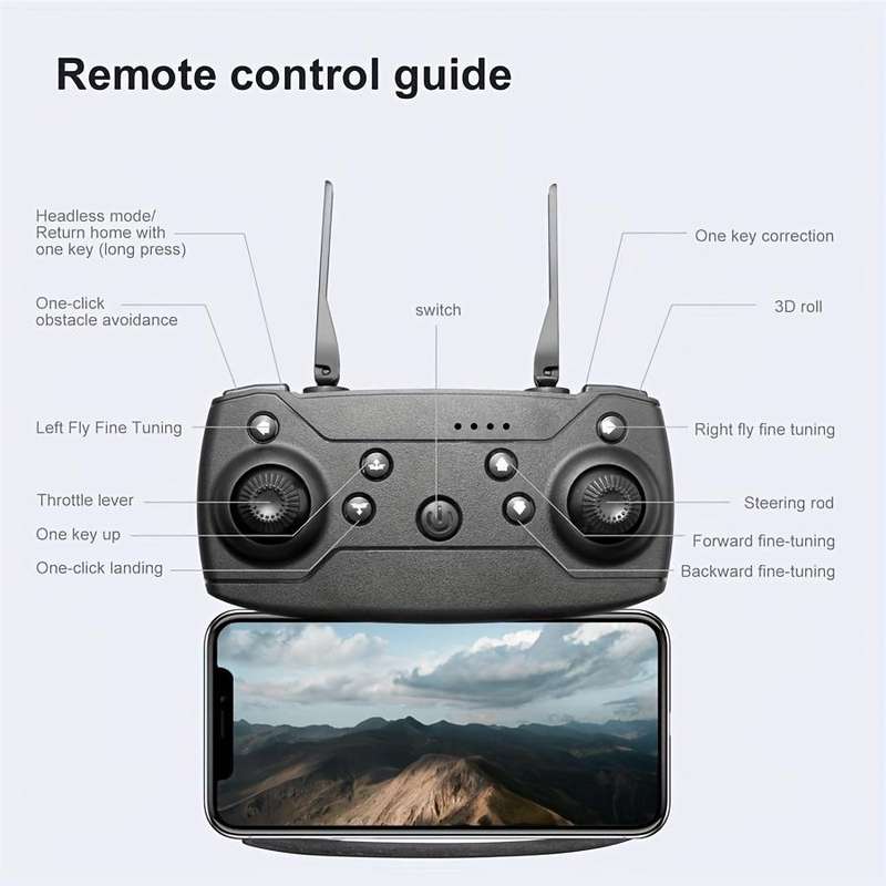 Foldable Drone With Dual Cameras