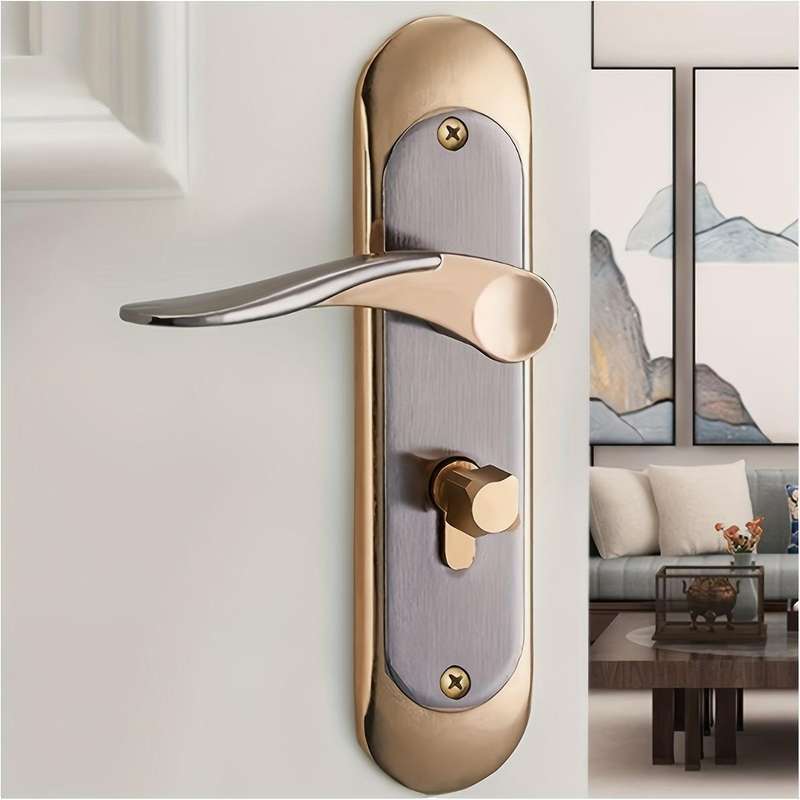 Modern Double Door Lock Set