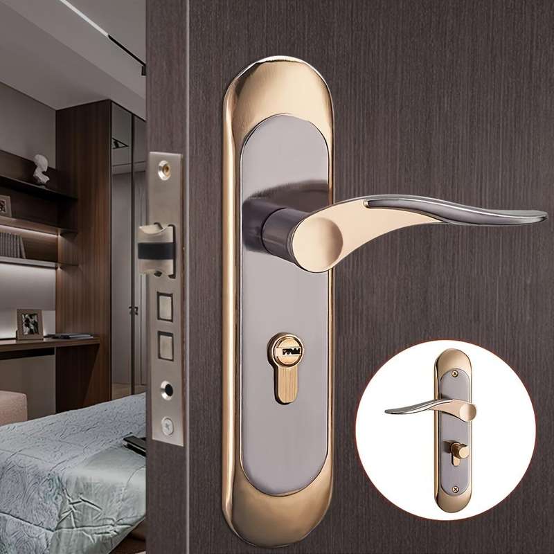 Modern Double Door Lock Set