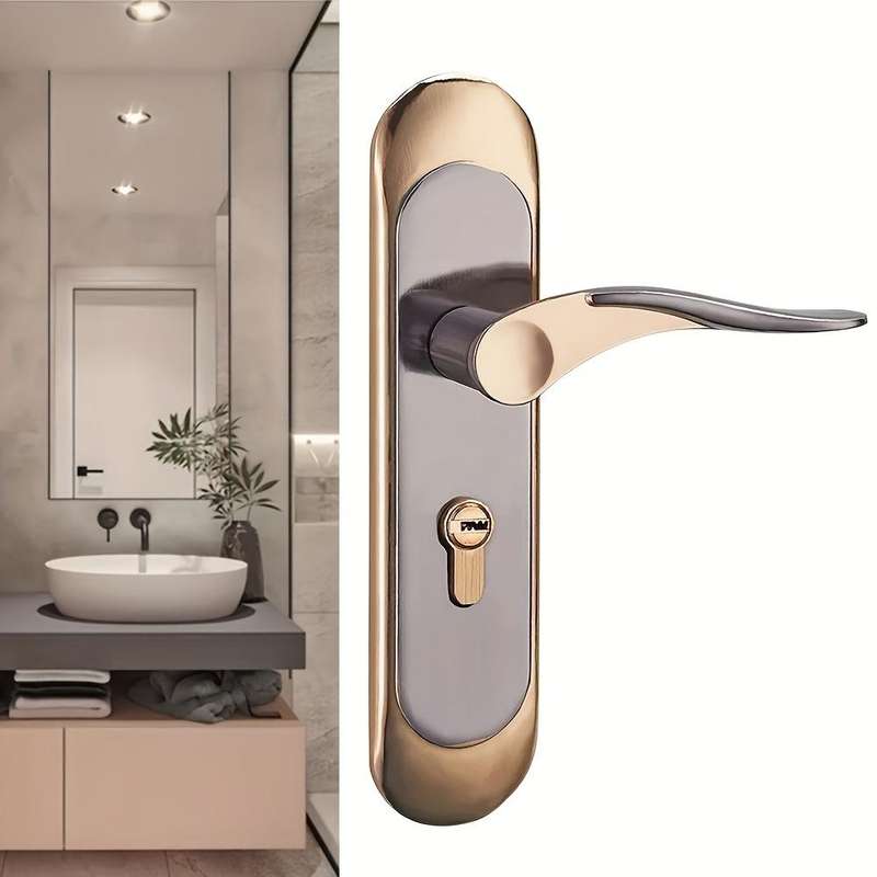 Modern Double Door Lock Set