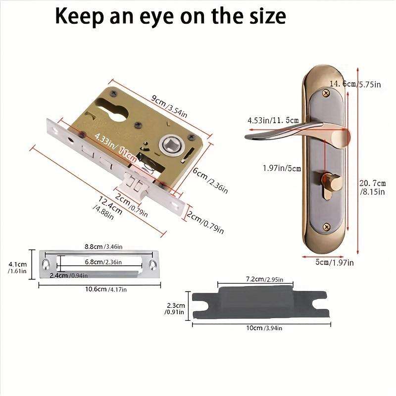Modern Double Door Lock Set