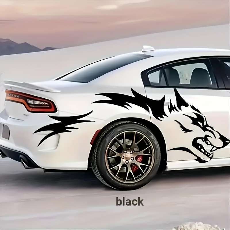 2pcs Wolf Totem Car Decals