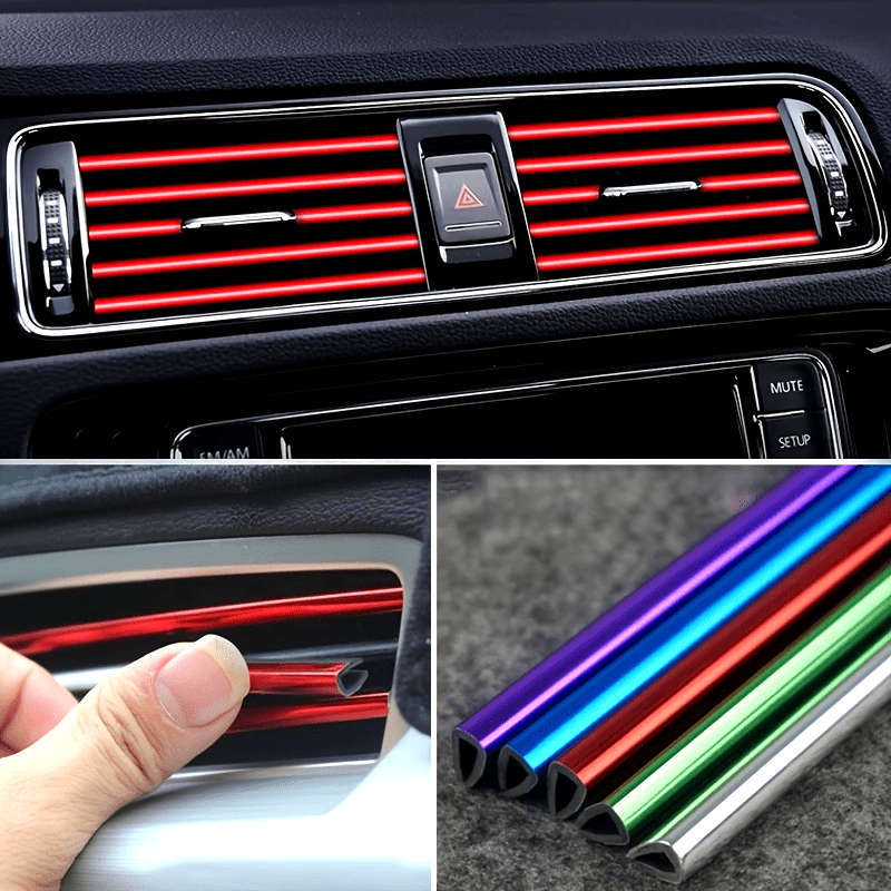 10 Pack 20cm Car Air Conditioner Vent Decorative Strips