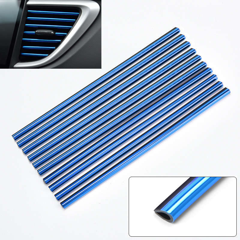 10 Pack 20cm Car Air Conditioner Vent Decorative Strips