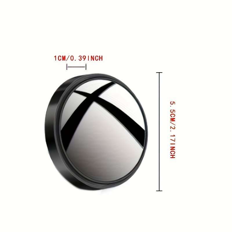 2 Pack Car Rearview Mirror HD Round Mirror