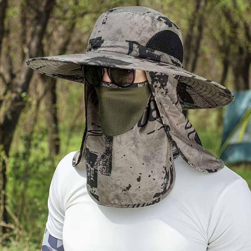 Men's Camouflage Sun Protection Bucket Hat