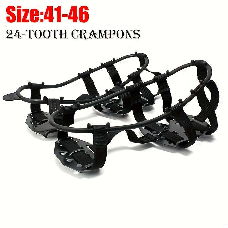 24-Tooth Anti-Slip Crampons