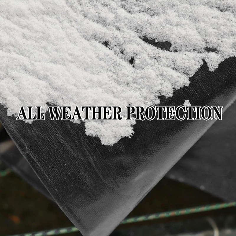 Heavy Duty Black Tarpaulin