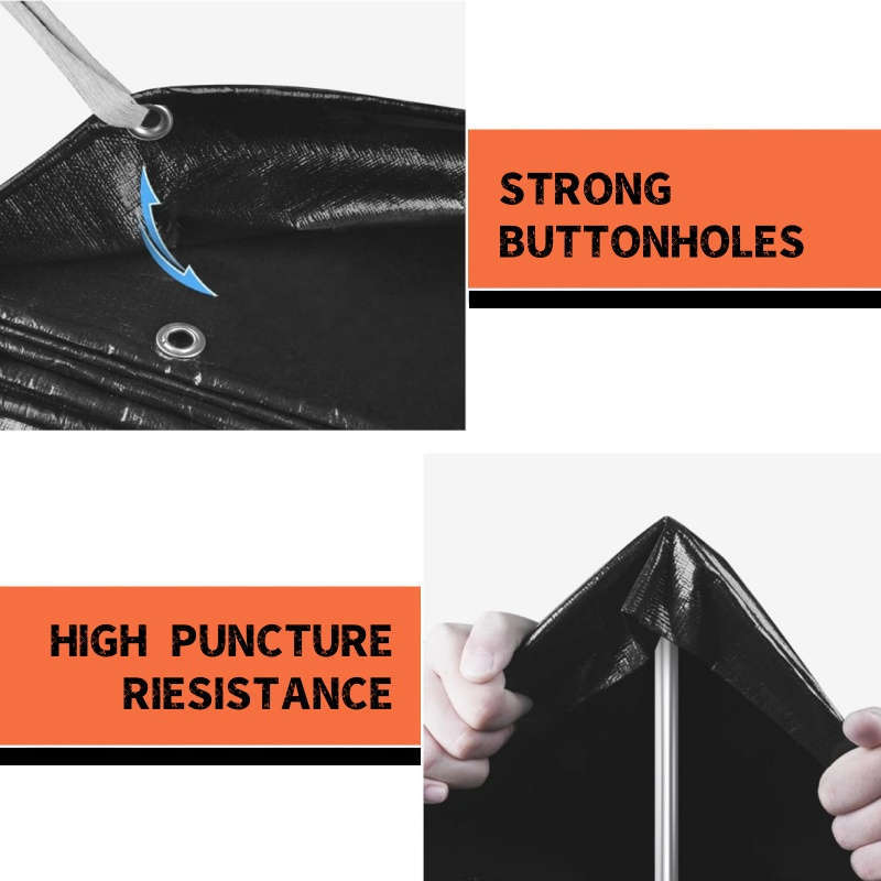 Heavy Duty Black Tarpaulin