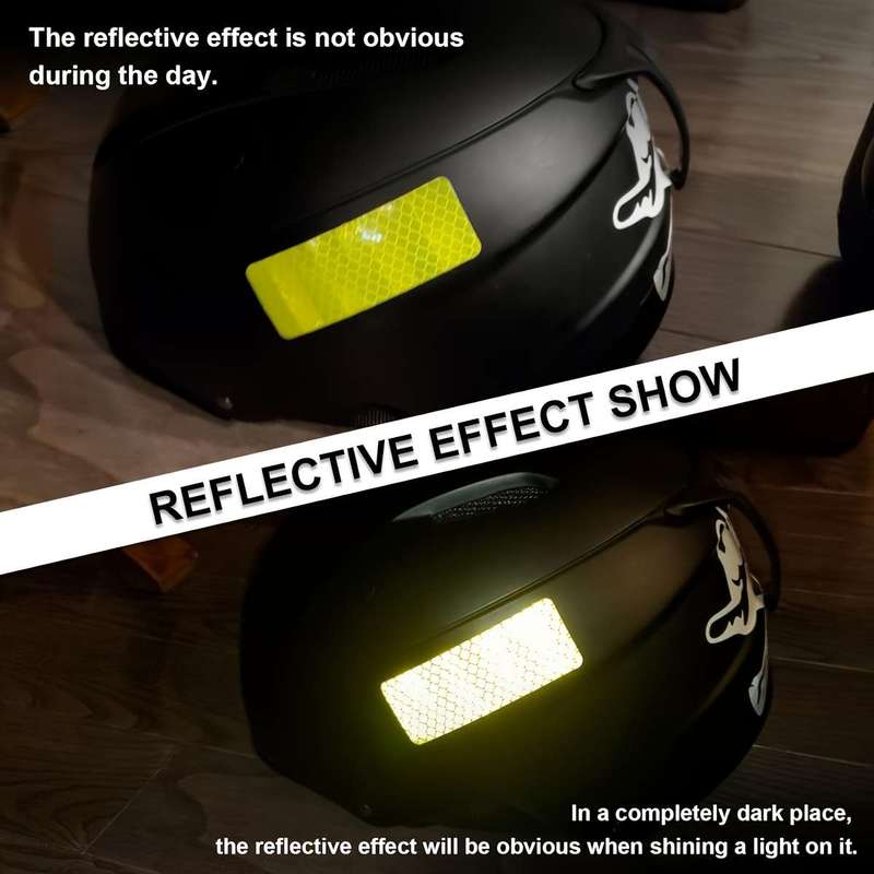 30 High-Visibility Reflective Safety Stickers