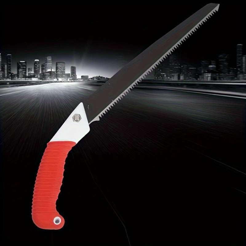 Manganese Steel Pruning Saw With Red Handle
