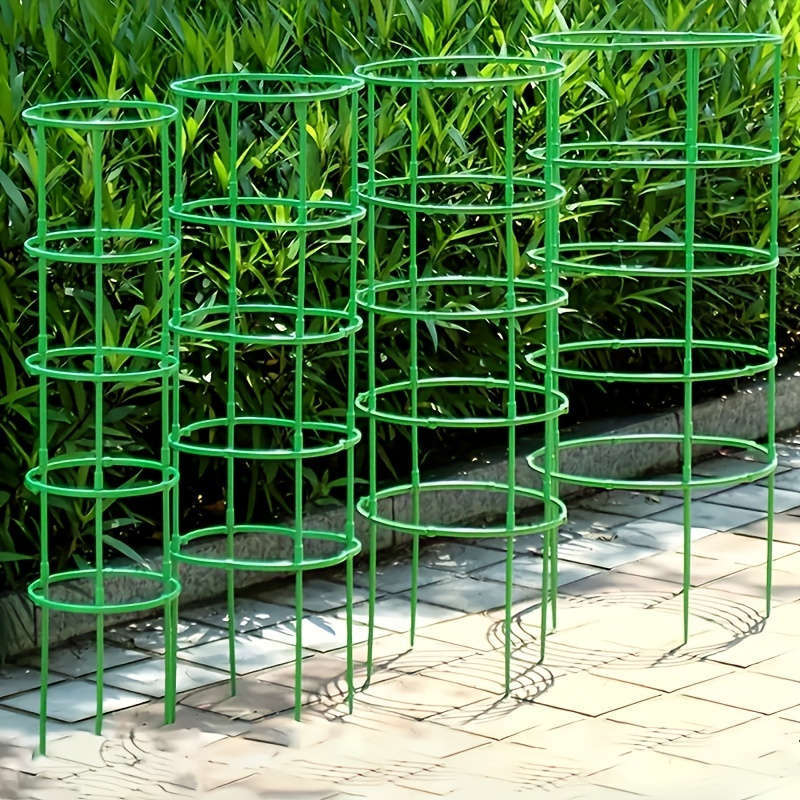 60-Pack Stackable Plastic Plant Support Rings