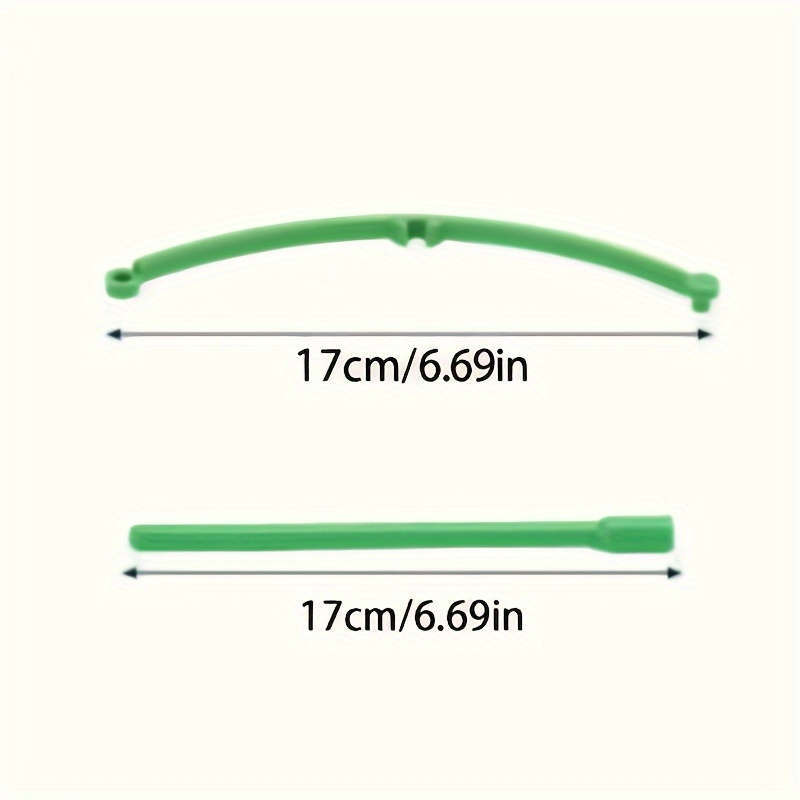60-Pack Stackable Plastic Plant Support Rings