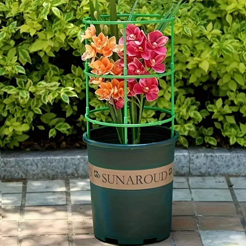 60-Pack Stackable Plastic Plant Support Rings
