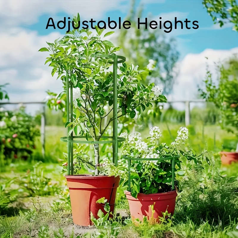 60-Pack Stackable Plastic Plant Support Rings