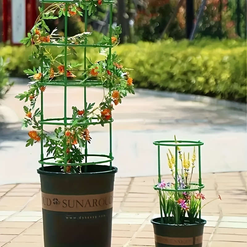 60-Pack Stackable Plastic Plant Support Rings