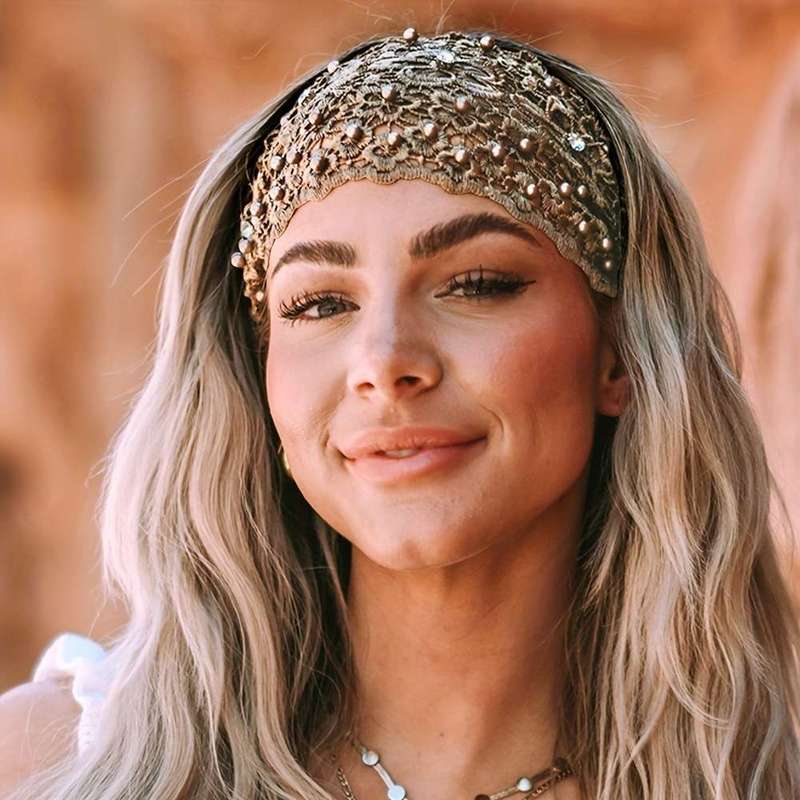 Elegant Boho Wide Lace Headband