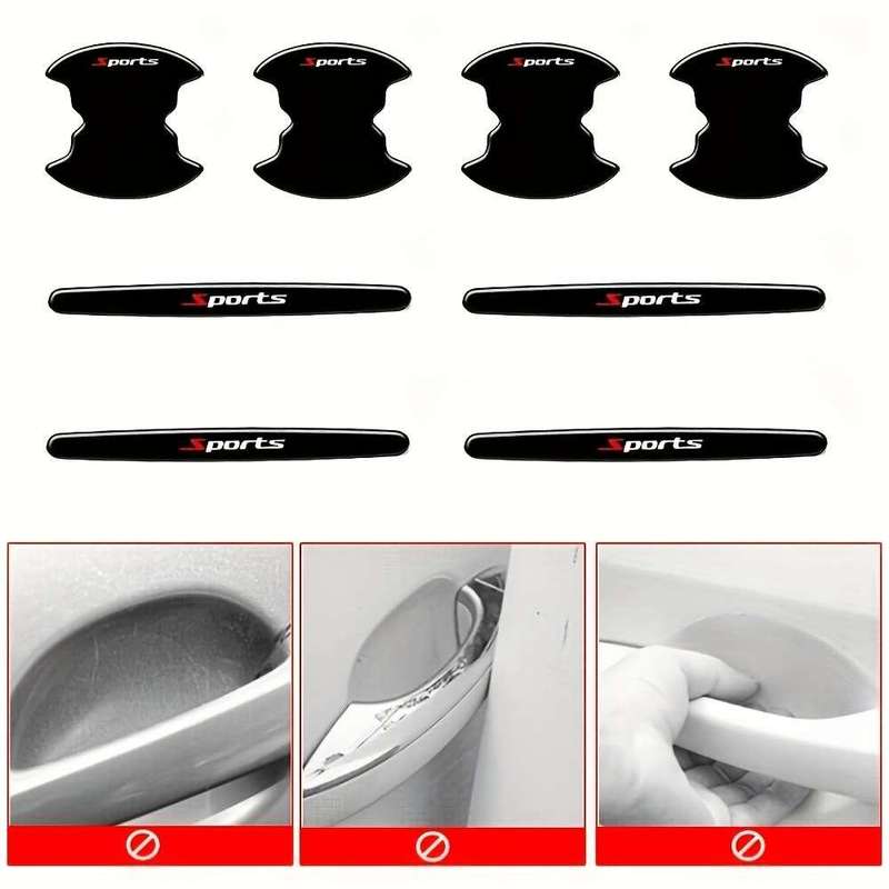 8-Pack Car Door Handle Protective Film