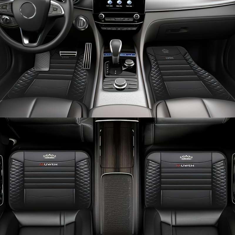 4-Piece Universal PE Car Floor Mats Set
