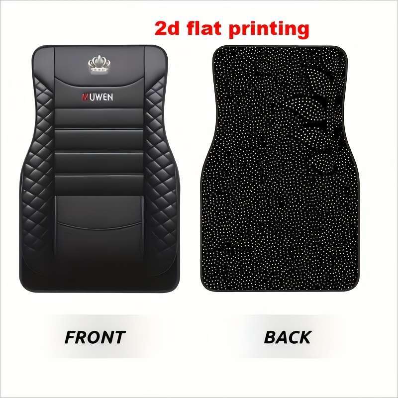 4-Piece Universal PE Car Floor Mats Set