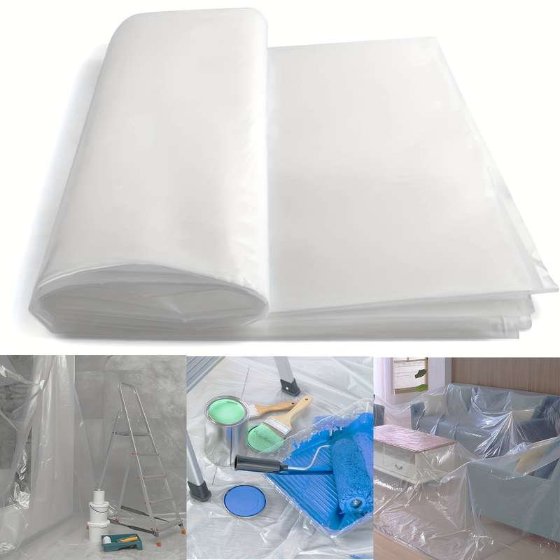 1 Piece Of Durable Clear Plastic Sheeting