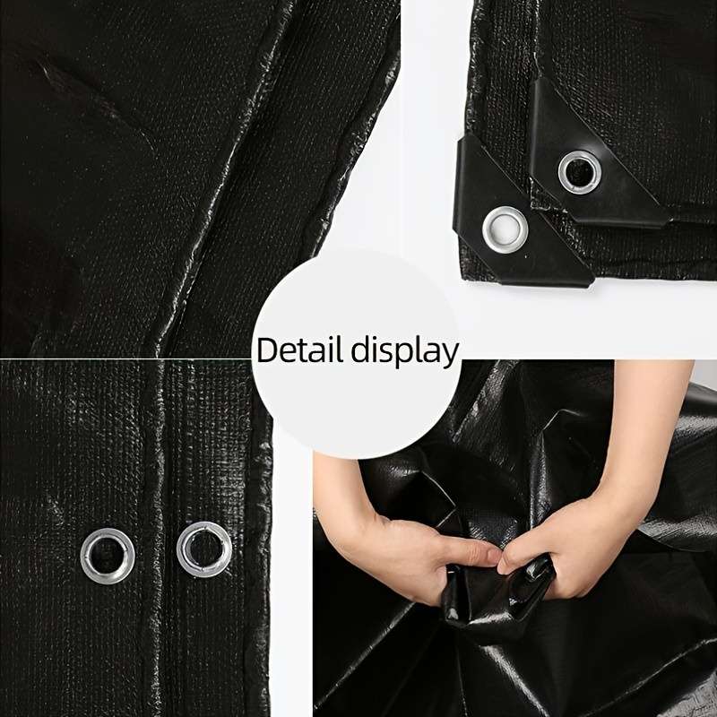 Double-Sided Black Pe Tarpaulin