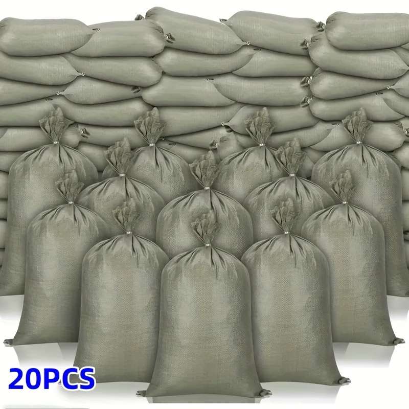 20 Pack Heavy Duty Plastic Sandbags