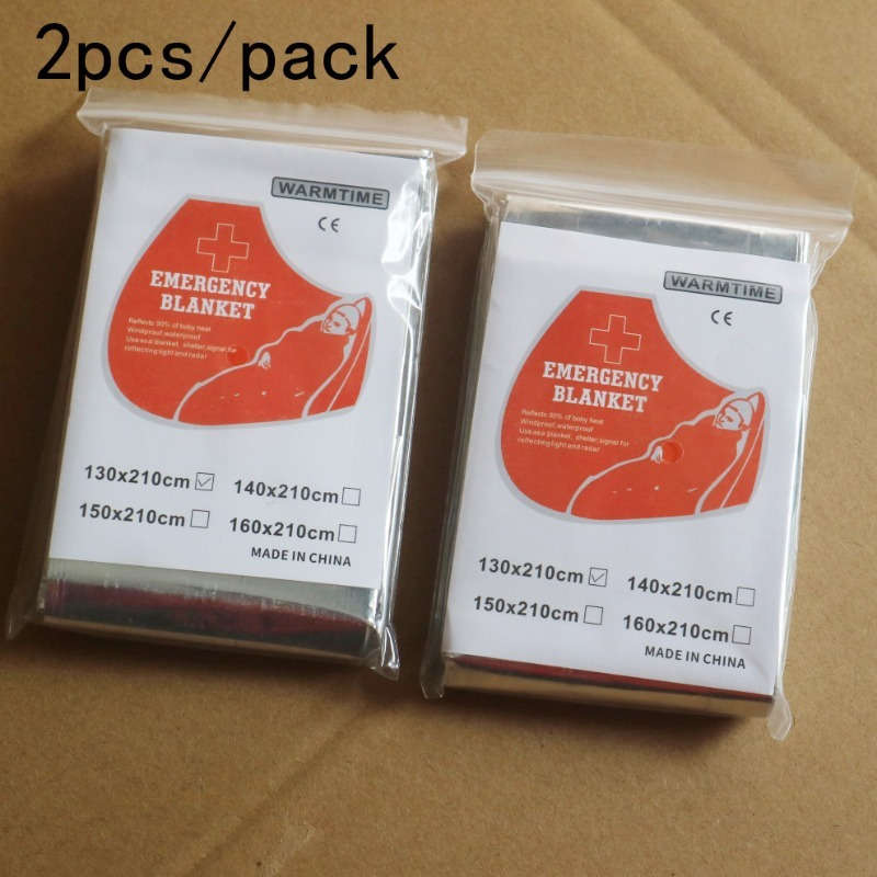 2-Pack Outdoor Emergency Blanket