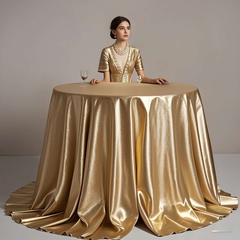 Champagne Golden Tablecloth Elegant Golden Tablecloth Party Golden Tablecloth