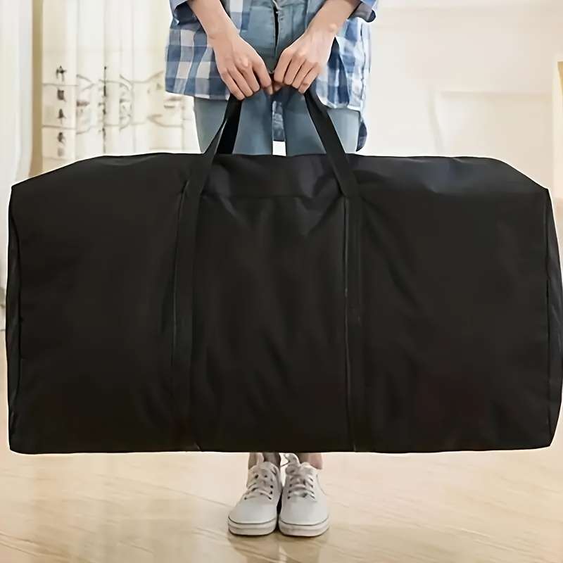 Oversized Oxford Cloth Storage Bag With Double Zipper And Comfort Handles