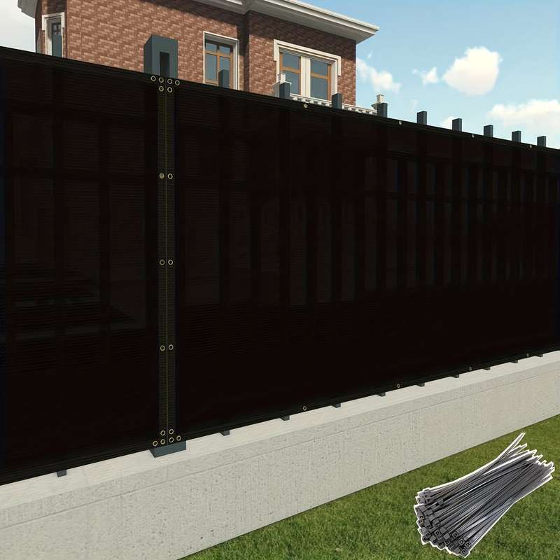 Black Heavy Duty Privacy Screen Fence Net