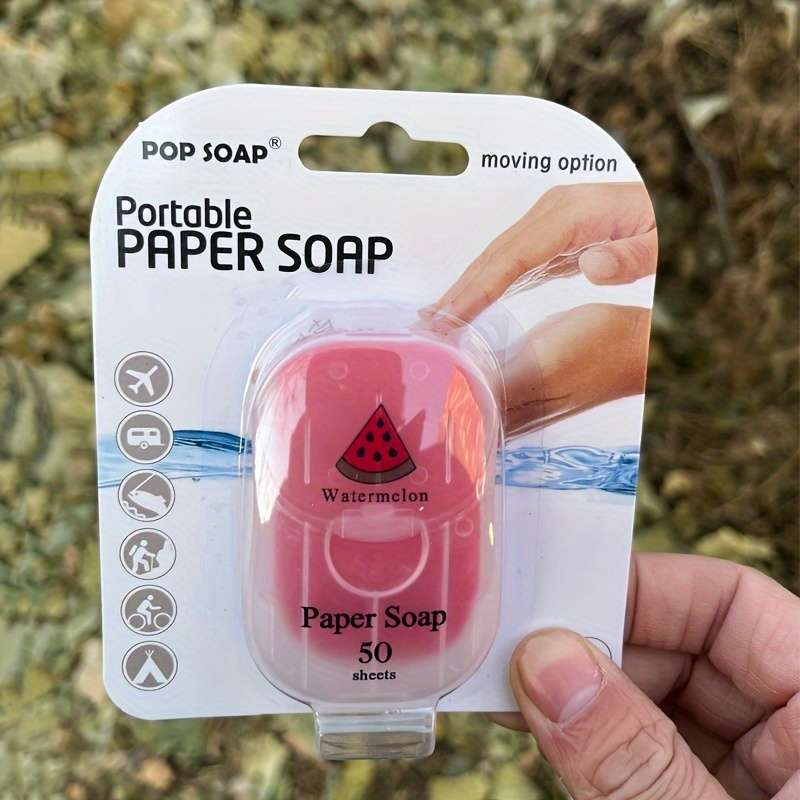 50pcs Outdoor Travel Portable Paper Soap