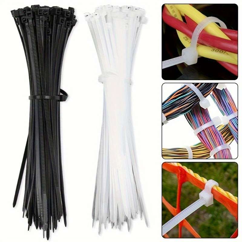 100 Piece Heavy Duty Premium Nylon Cable Tie Set