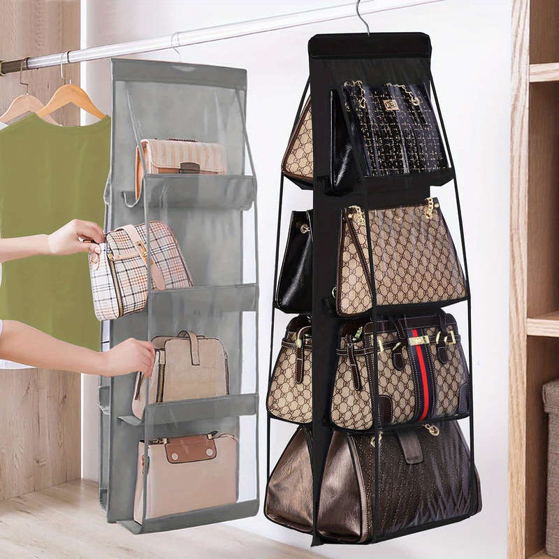 8 Pocket Hanging Handbag Organizer