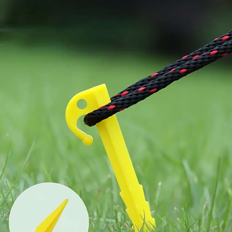 Heavy Duty 5-Inch Tent Pegs With Sharp Hooks