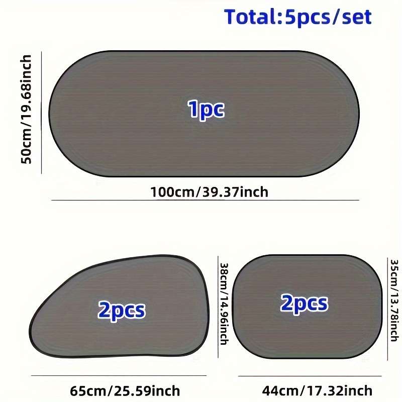 5-Pack Car Visor Set
