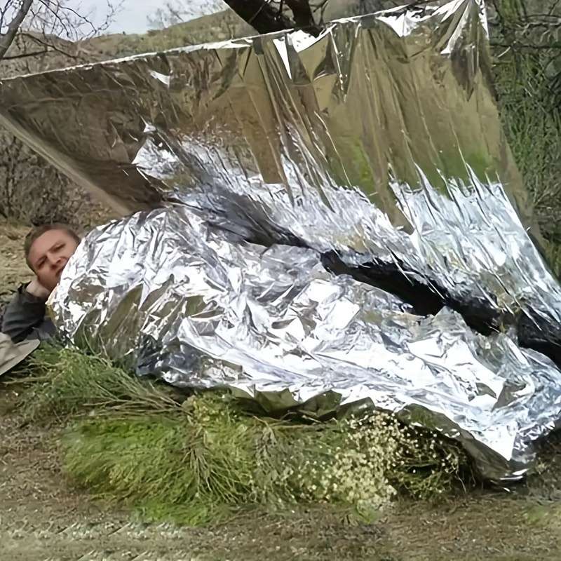 1 Silver Outdoor Blanket