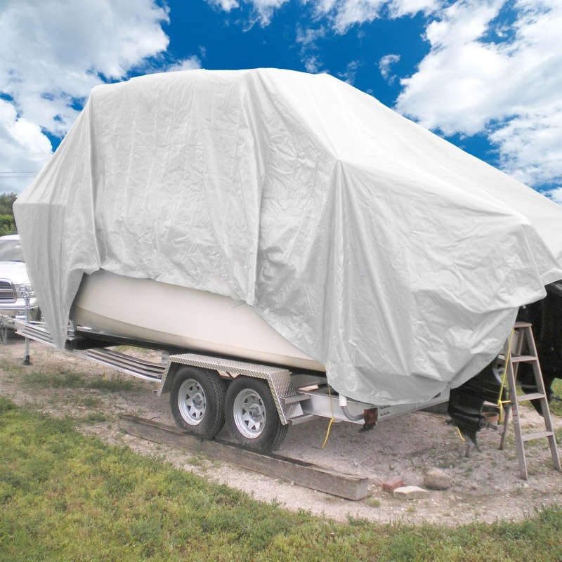 Heavy Duty White Waterproof Tarp With Metal Grommets