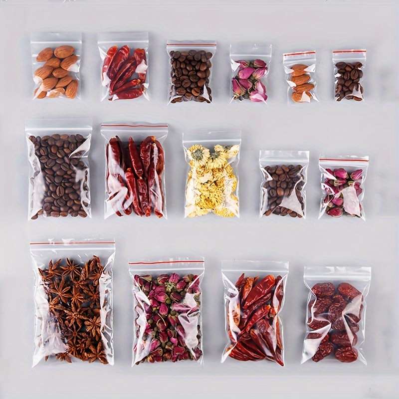 100 Heavy Duty Pet Resealable Ziplock Bags