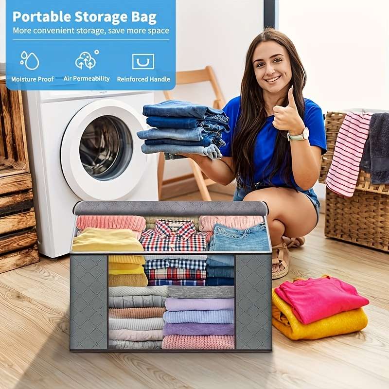 Extra Large 90L Storage Bag For Easy Access - Dust And Moisture Proof