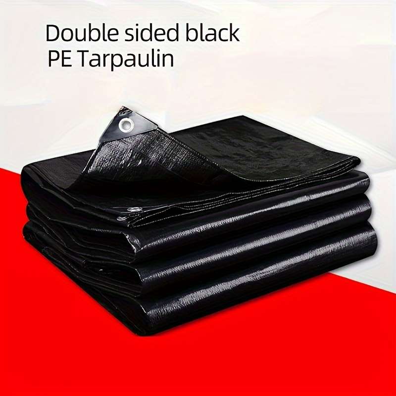 Double-Sided Black Pe Tarpaulin