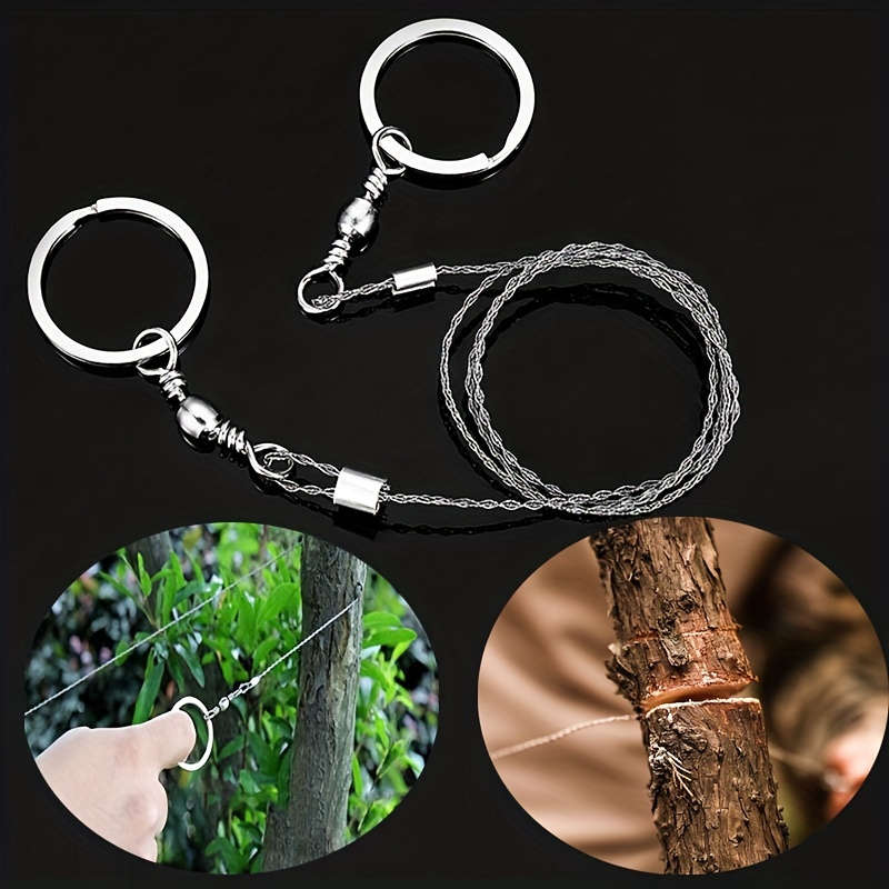 1 Piece Sturdy Stainless Steel Scroll Saw Keychain