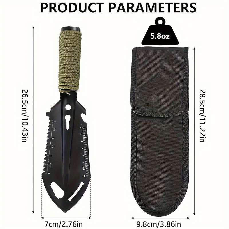 Stainless Steel Tactical Shovel For Camping And Hiking