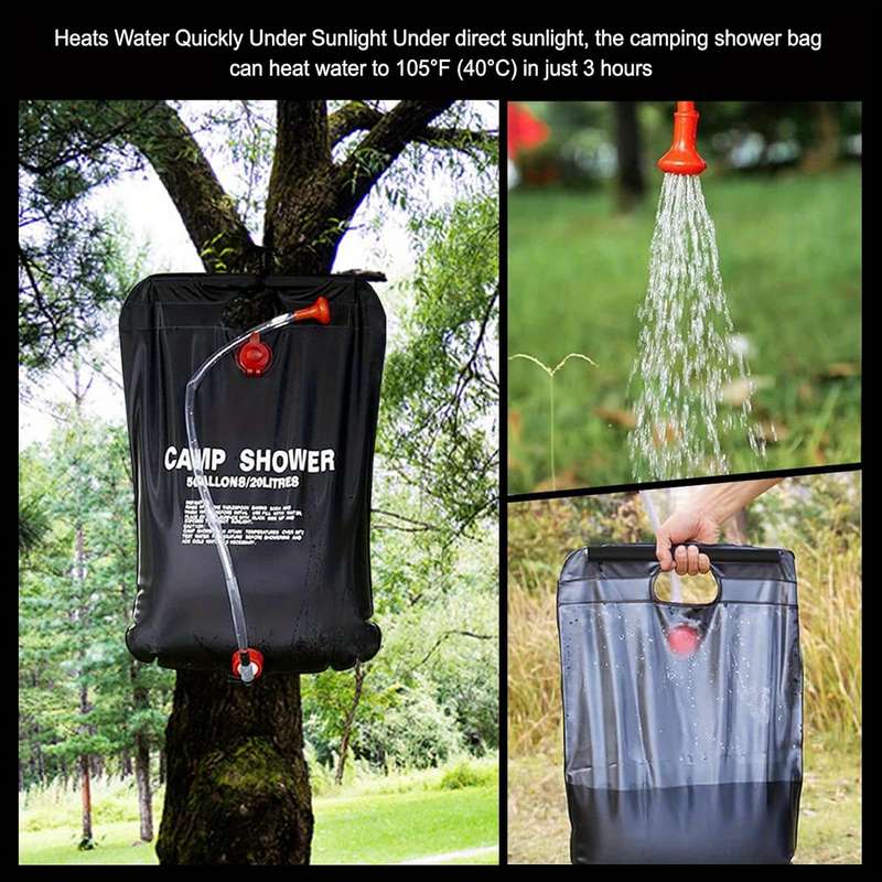 1 Piece Solar Shower Bag For Camping