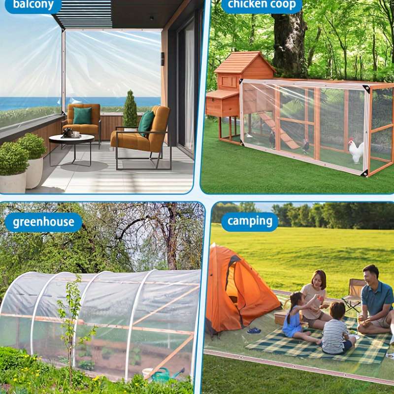 Multifunctional Transparent Rainproof Tarpaulin