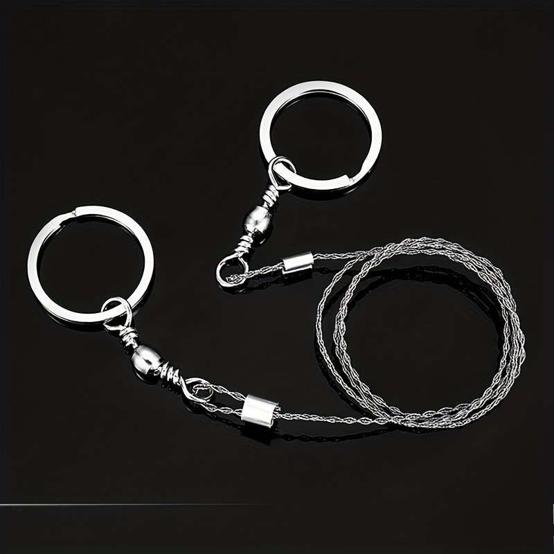 1 Piece Sturdy Stainless Steel Scroll Saw Keychain