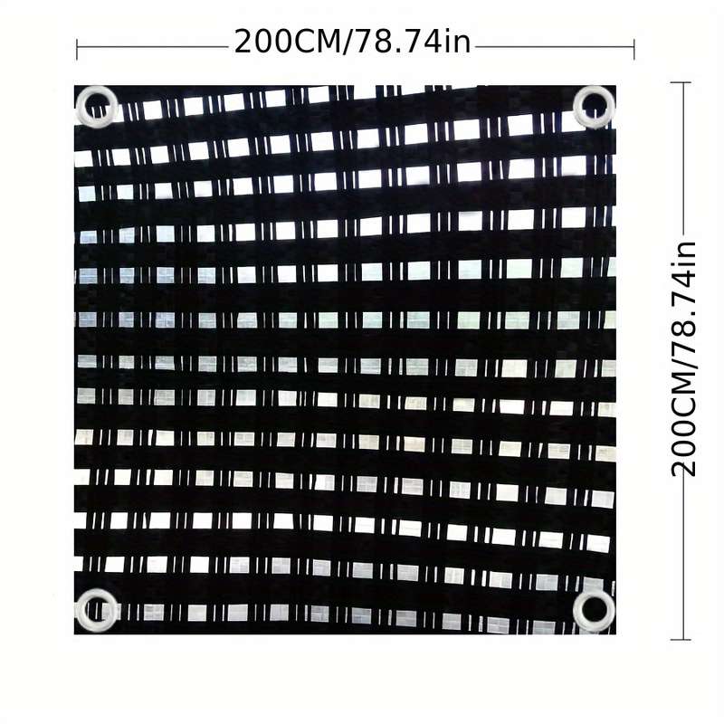 1 Heavy Duty Black And White Check Tarp