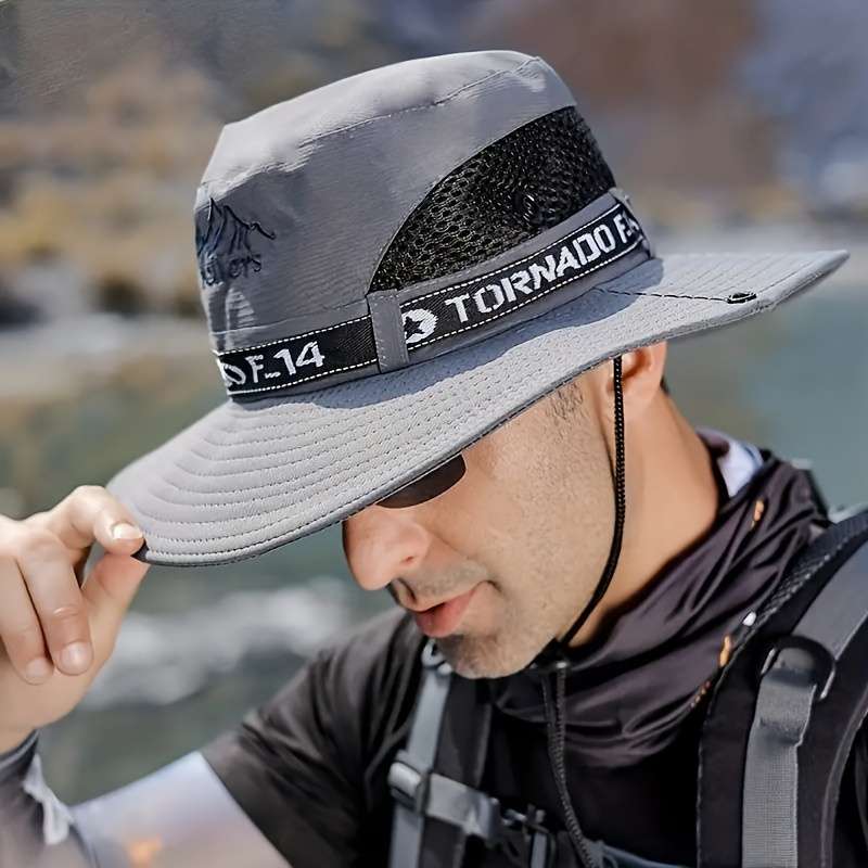 Men's Wide Brim Outdoor Hiking Hat