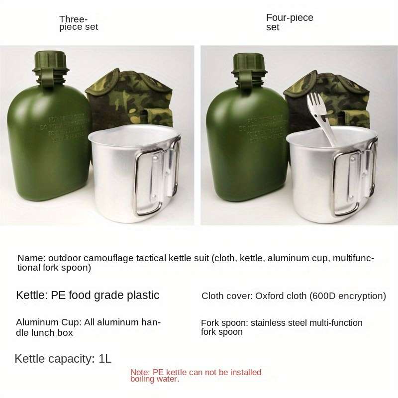Camouflage Tactical Water Bottle Set