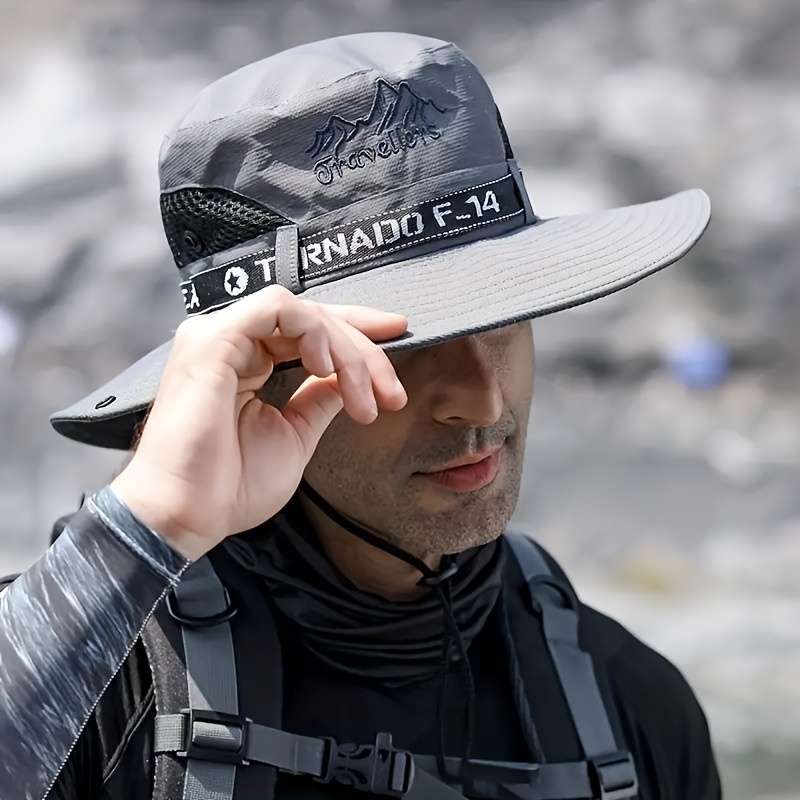 Men's Wide Brim Outdoor Hiking Hat